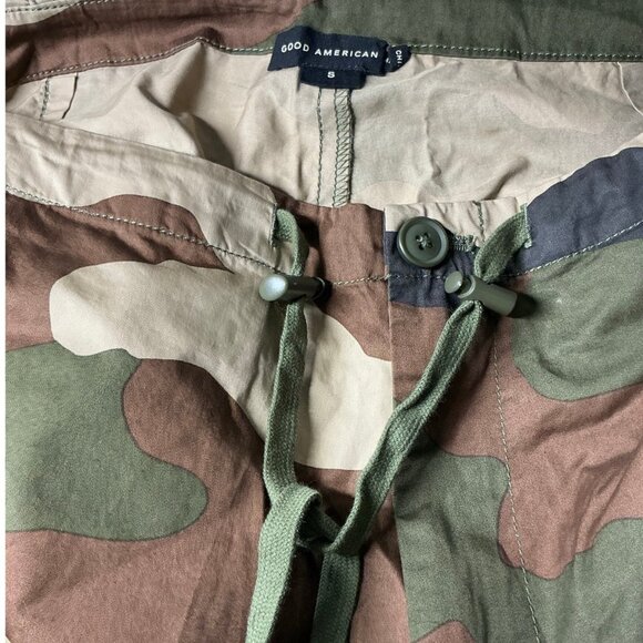 Good American Parachute Cargo Pants in Fatigue Green Size Small - Picture 8 of 13